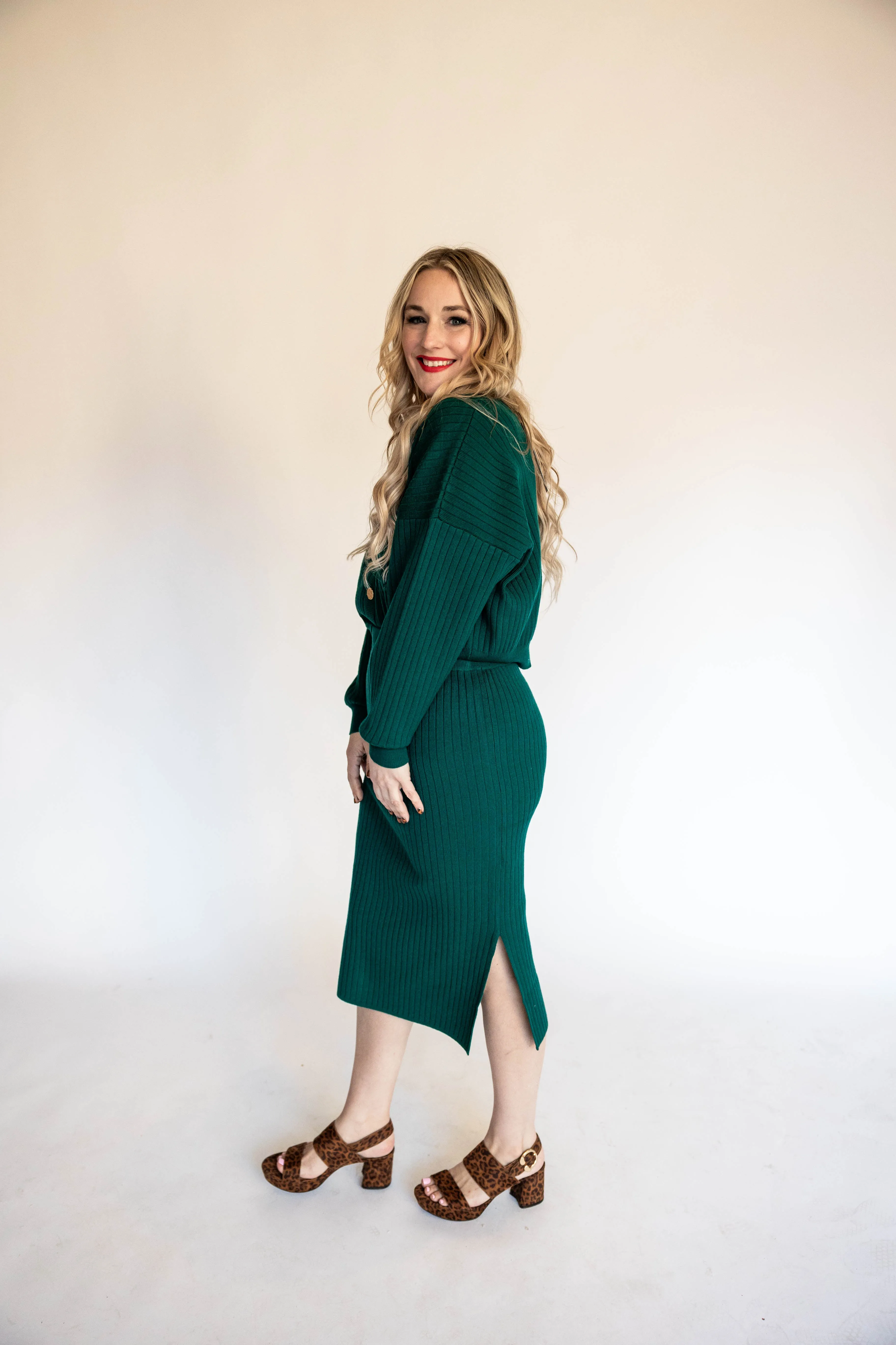 jolene midi skirt in green