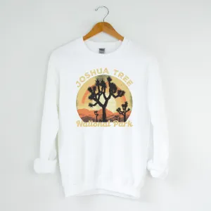 JOSHUA TREE NATIONAL PARK WHITE CREWNECK