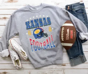 Kansas Football Grey Sweatshirt