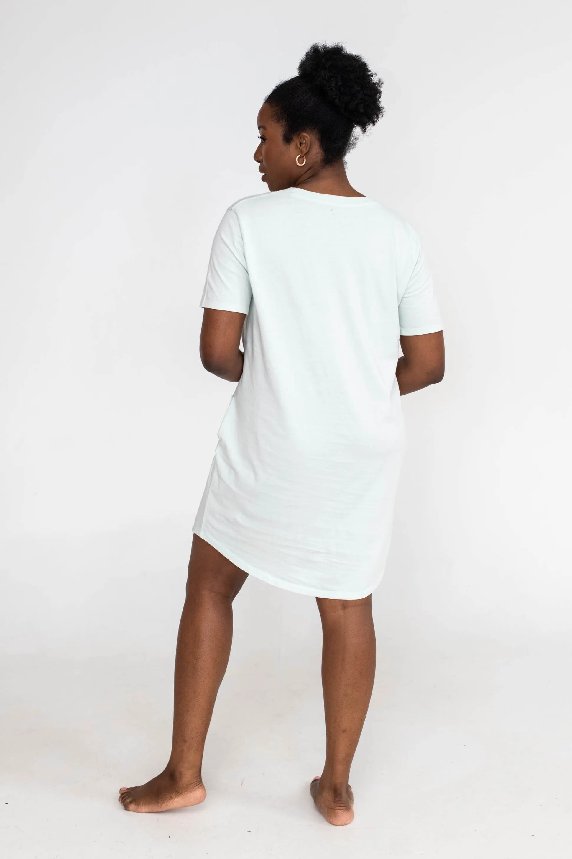 Kayla Easy T-Shirt Dress | Dew Drop