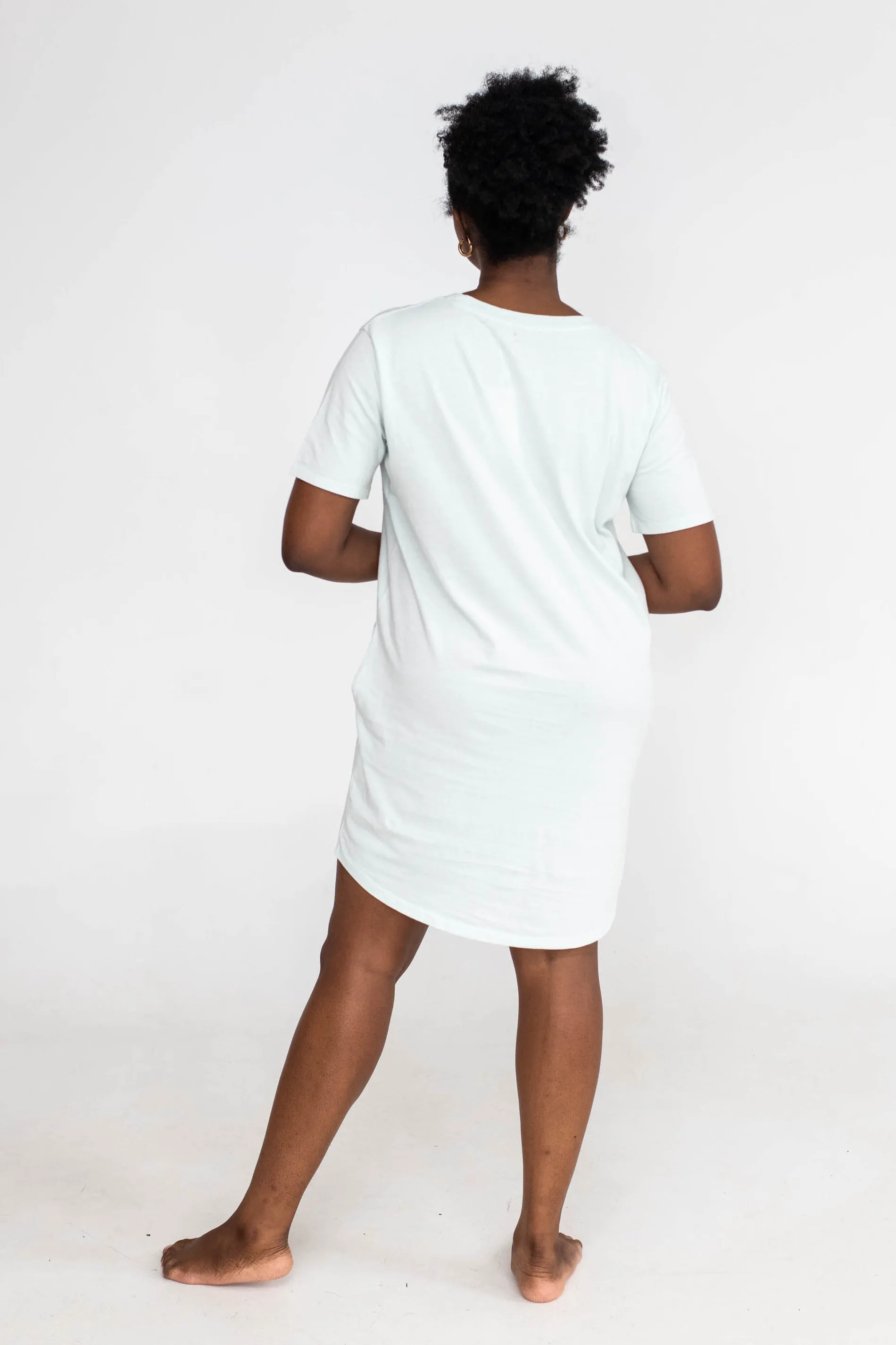 Kayla Easy T-Shirt Dress | Dew Drop