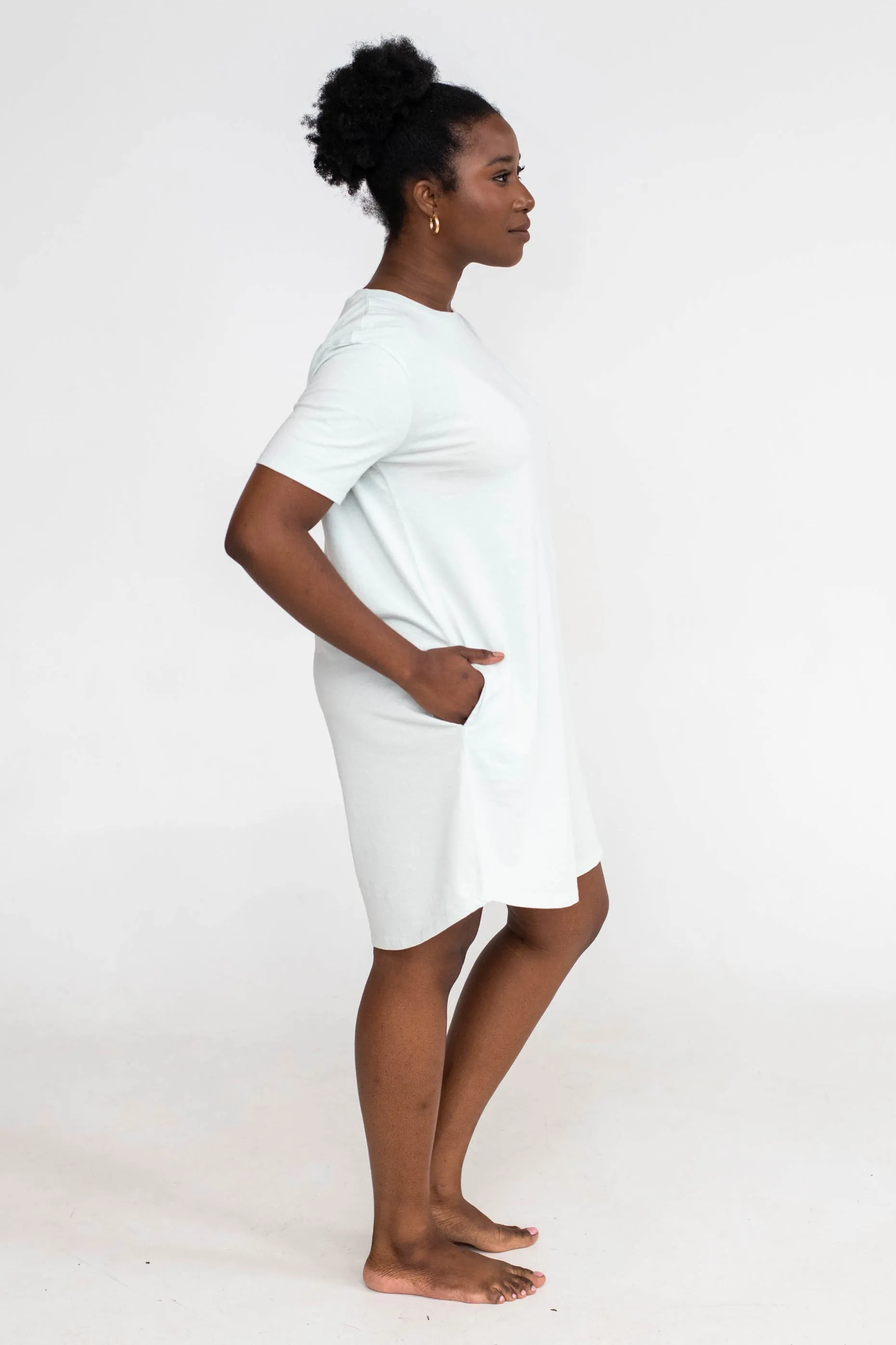 Kayla Easy T-Shirt Dress | Dew Drop