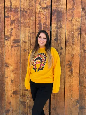 KC Headdress Gold Sweatshirt