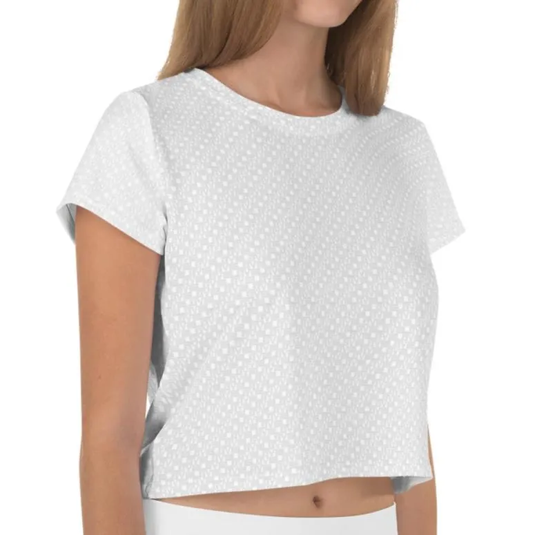 Krug Love Pattern Crop Top