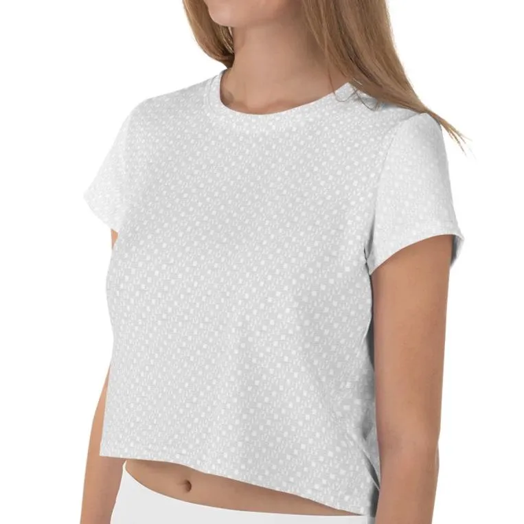 Krug Love Pattern Crop Top