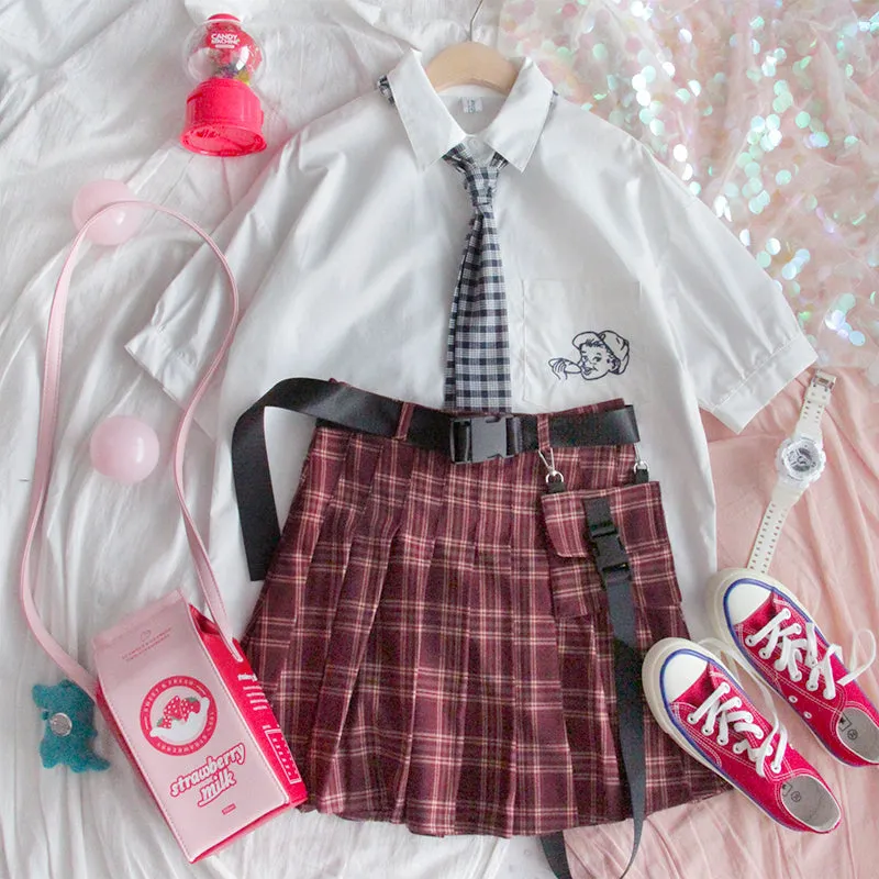 [@lady.natsumi] “HARAJUKU PLAID” PLEATED SKIRT W110615