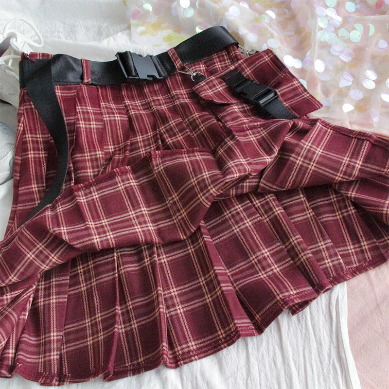 [@lady.natsumi] “HARAJUKU PLAID” PLEATED SKIRT W110615