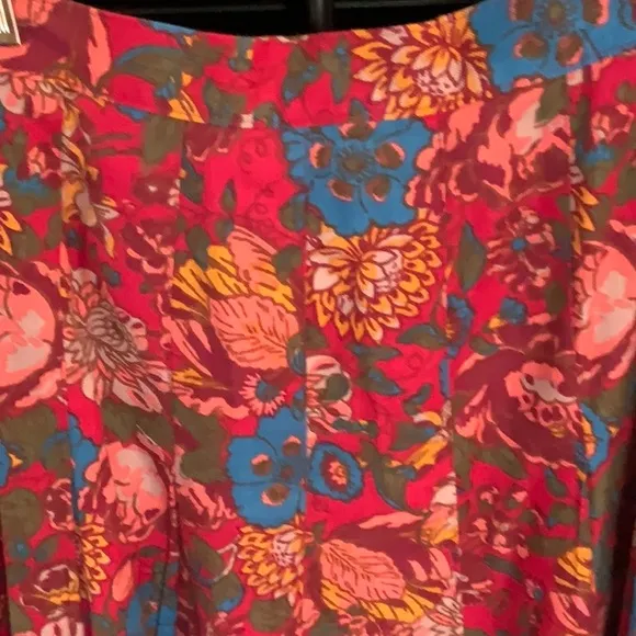 LAURA ASHLEY FLORAL SKIRT AND AQUA BLOUSE SET 14 &amp; 12-18MO MATCH