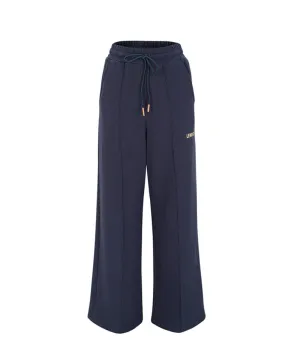 LENUCU Women's Wide Sweat Pants - Navy