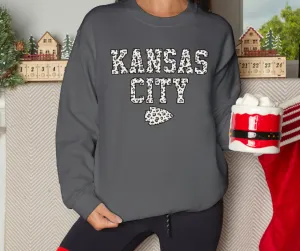 Leopard Kansas City Charcoal Sweatshirt