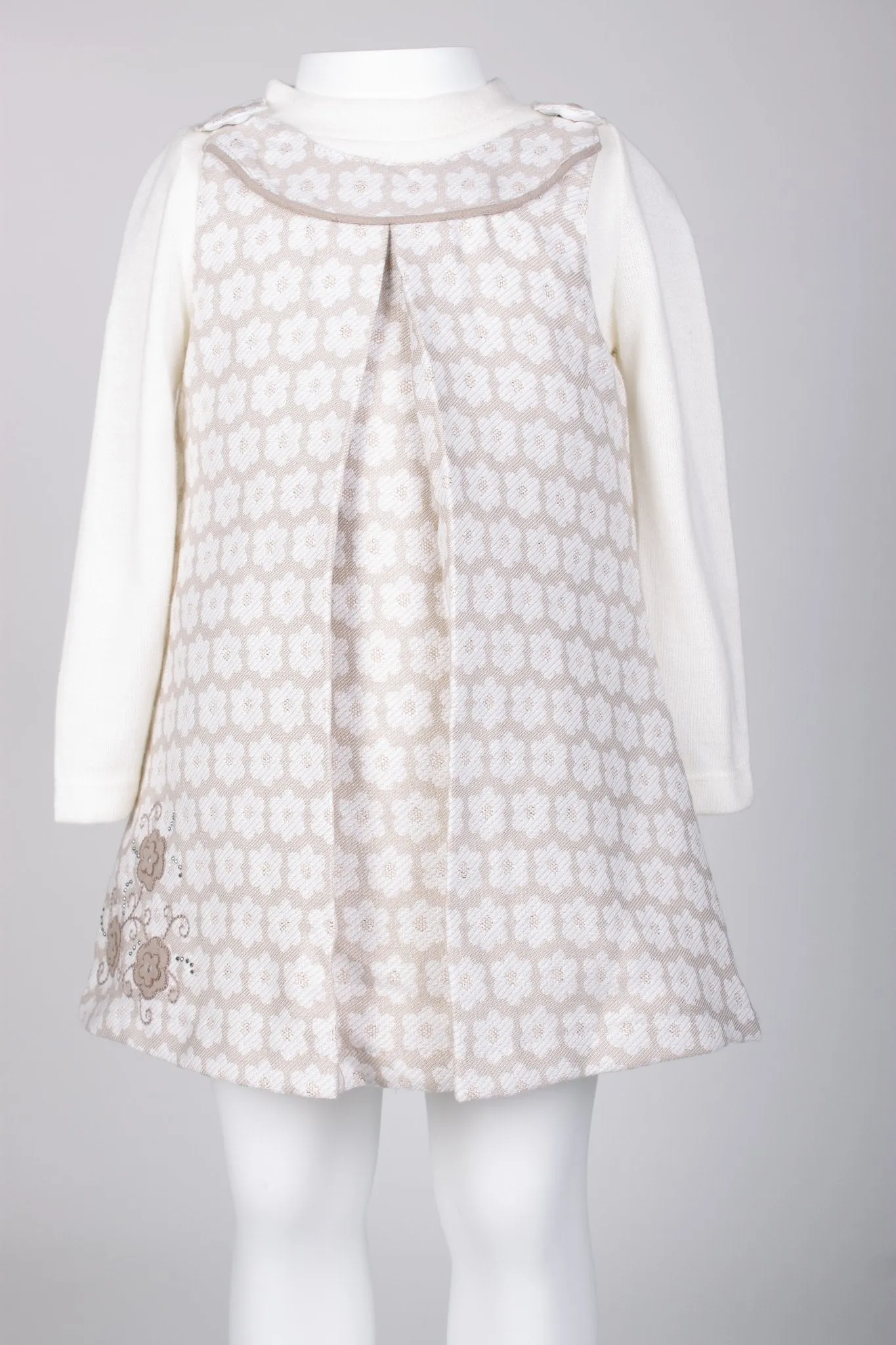 Light Brown 2-Piece Dress