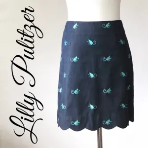 LILLY Pulitzer Embroidered Monkey Scallope…