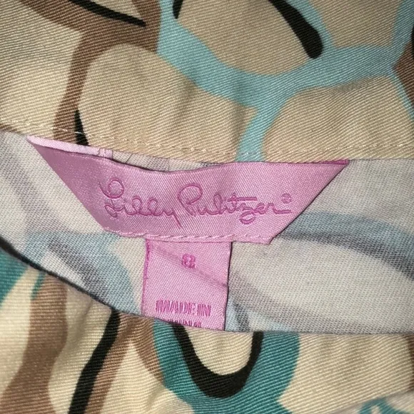 🧁LILLY PULITZER🧁A-LINE PLEATED OPEN FLORAL SKIRT