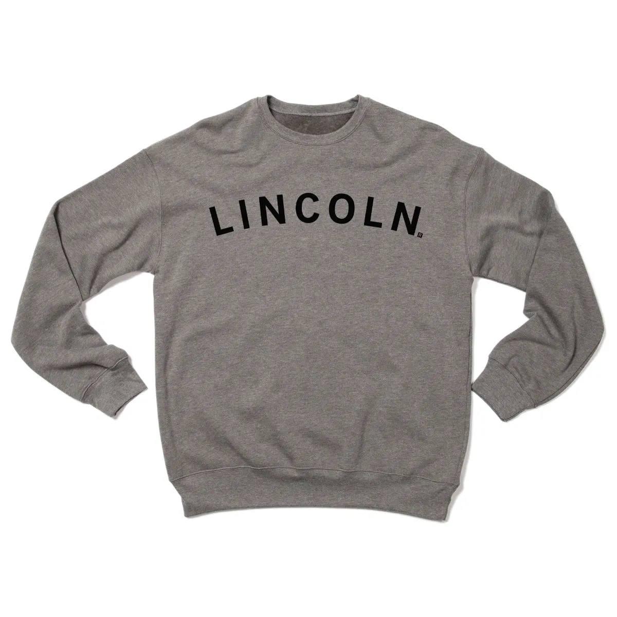 Lincoln Curved Logo Crew Sweatshirt