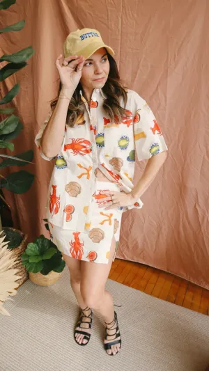 Lobster Feast Mini Skirt