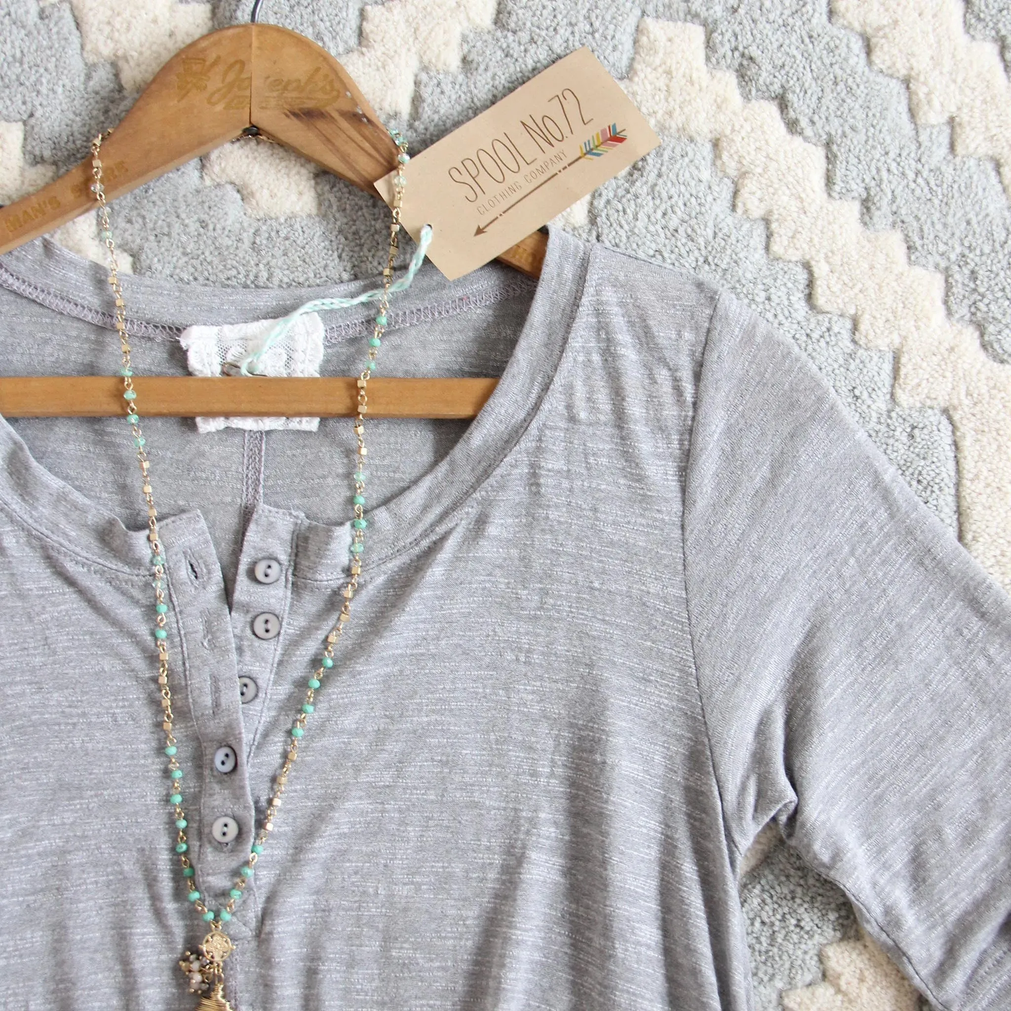 Lola T-Shirt Tunic Dress in Gray