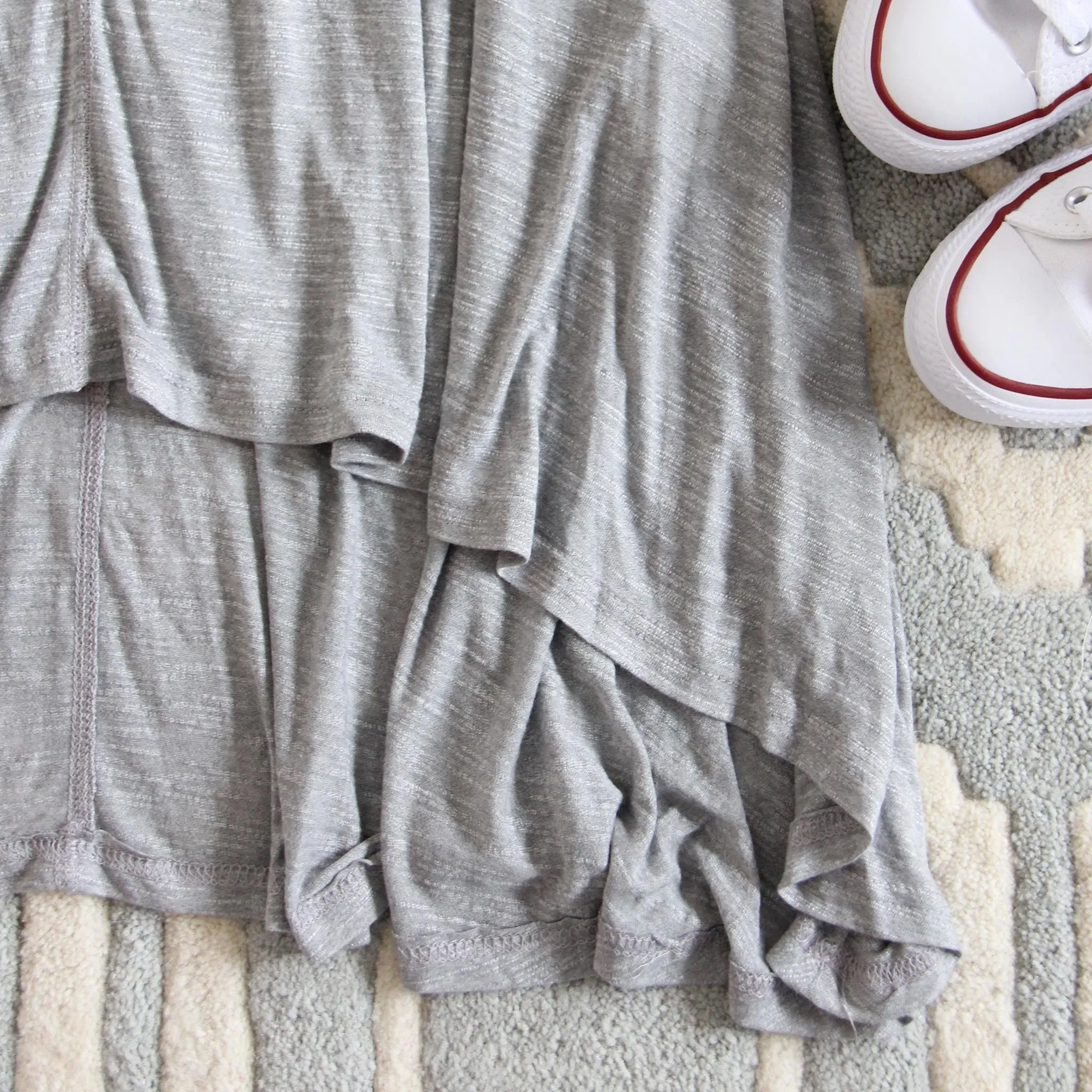 Lola T-Shirt Tunic Dress in Gray