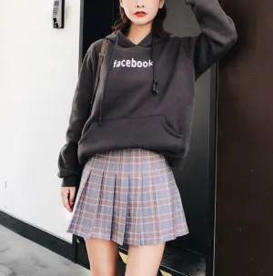 Lolita plaid pleated skirt yc20961