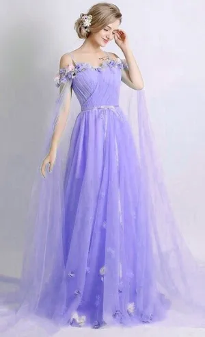 Long Purple Prom Dresses,  Formal Evening Dress   fg1326
