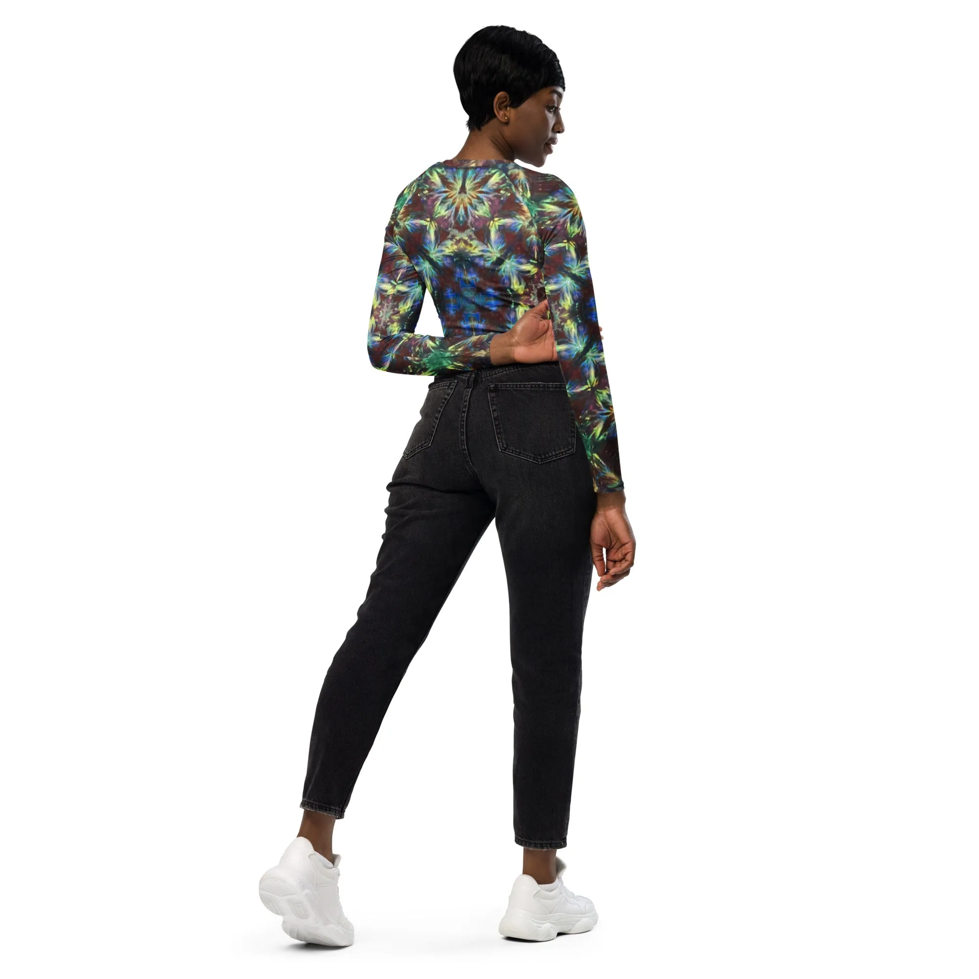 Long-Sleeve Crop Top