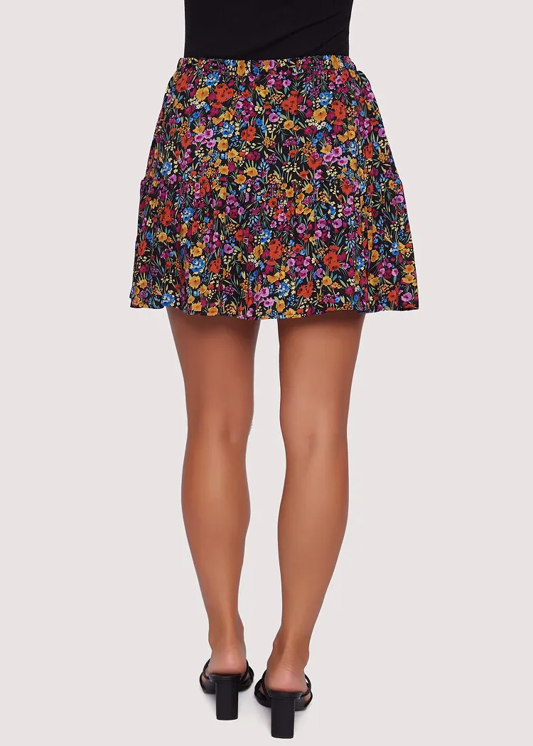 Lost   Wander Flora Garden Mini Skirt