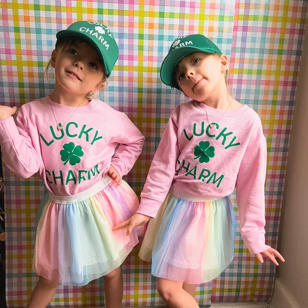 Lucky Charm L/S Pink Sweatshirt