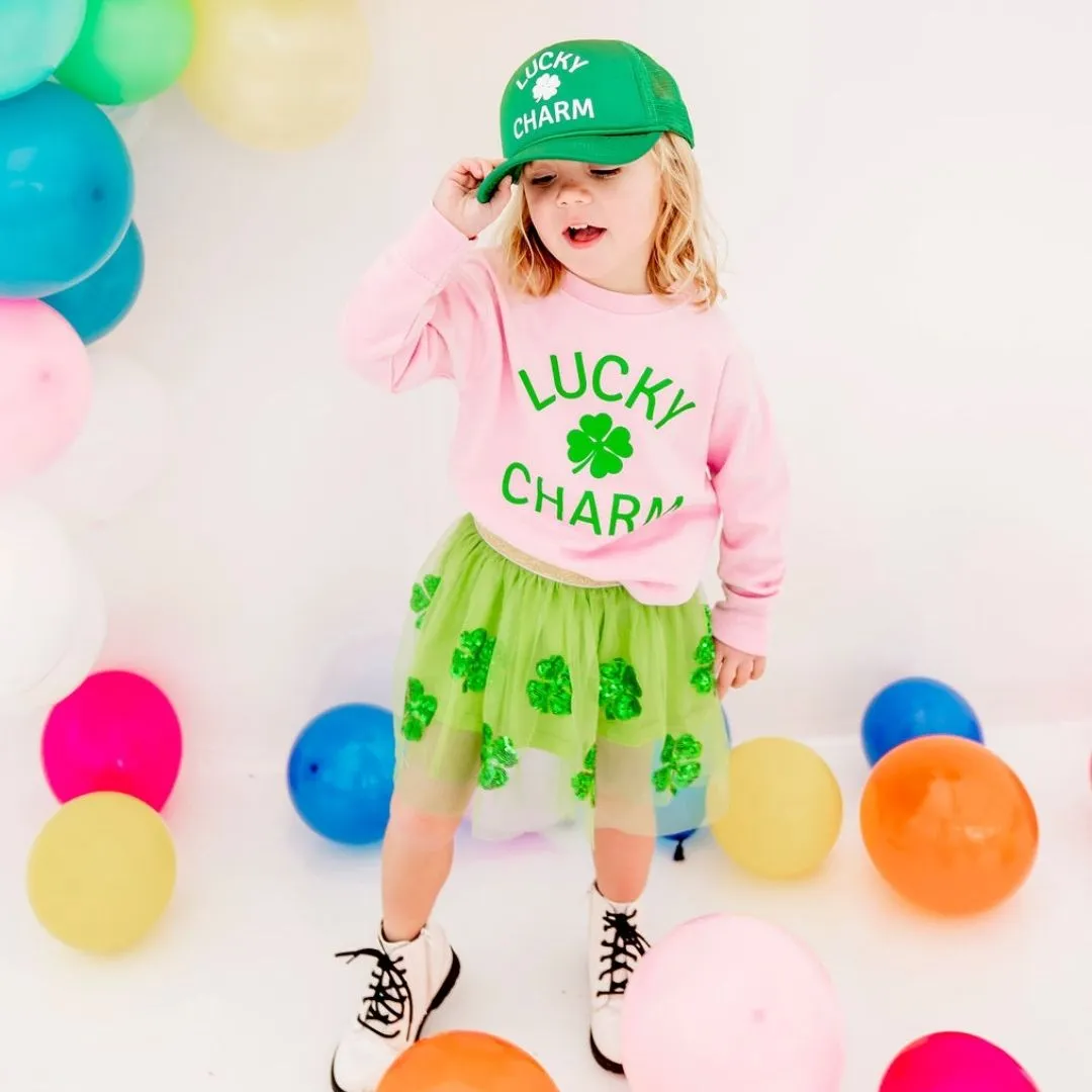 Lucky Charm L/S Pink Sweatshirt