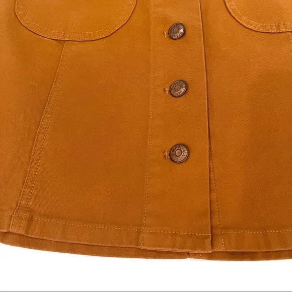 Madewell Garment-Dyed Patch Pocket Skirt Size 6