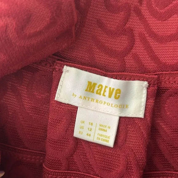 Maeve Anthro textured, pleated skirt