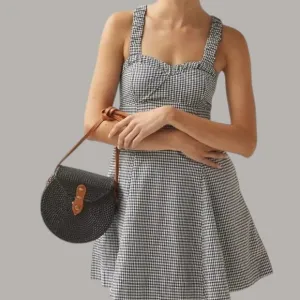 Maeve Anthropologie Gingham Mini Dress