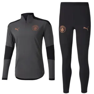 Manchester City black/grey training technical tracksuit 2020/21 - Puma
