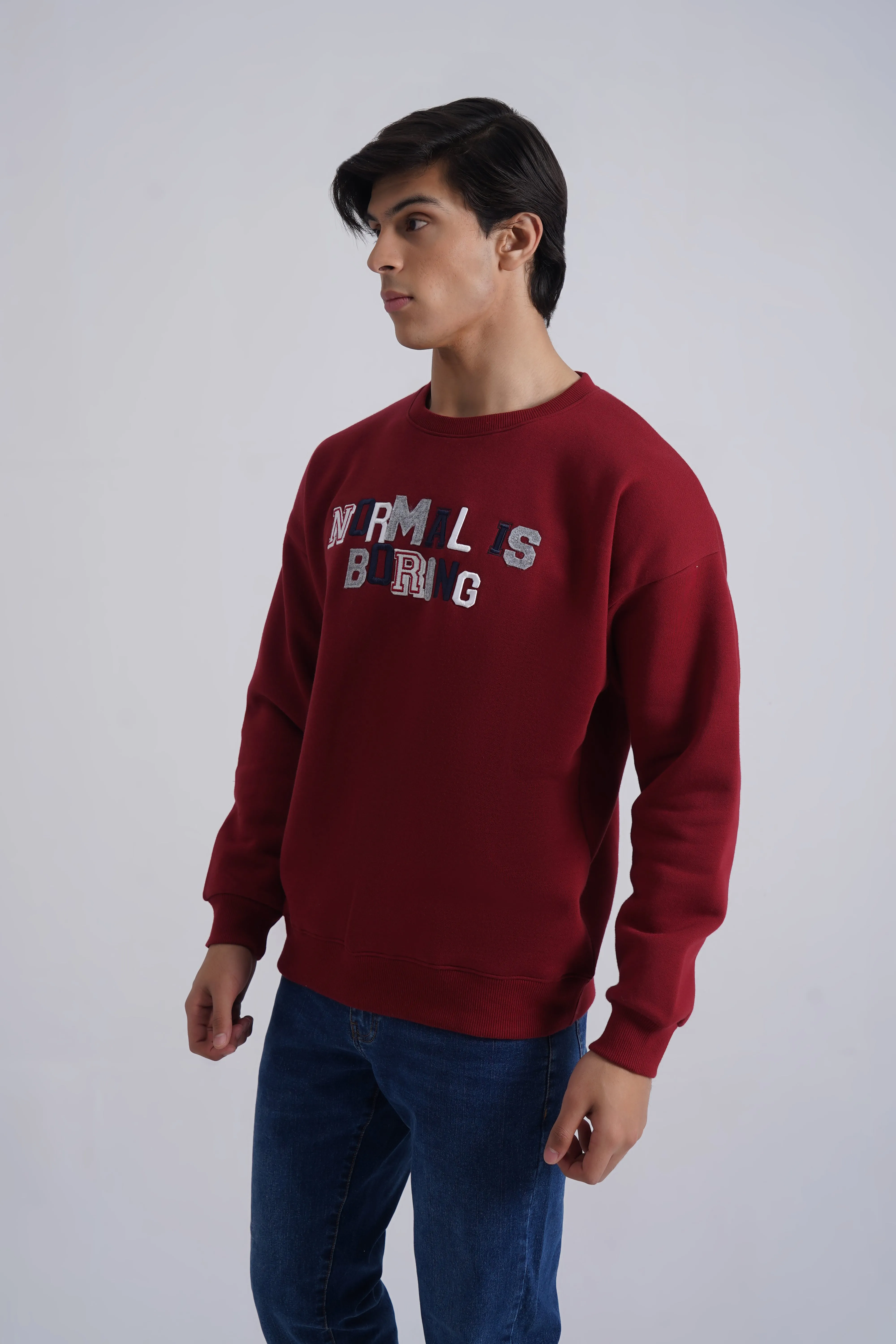 Maroon Graphic Sweatshirt