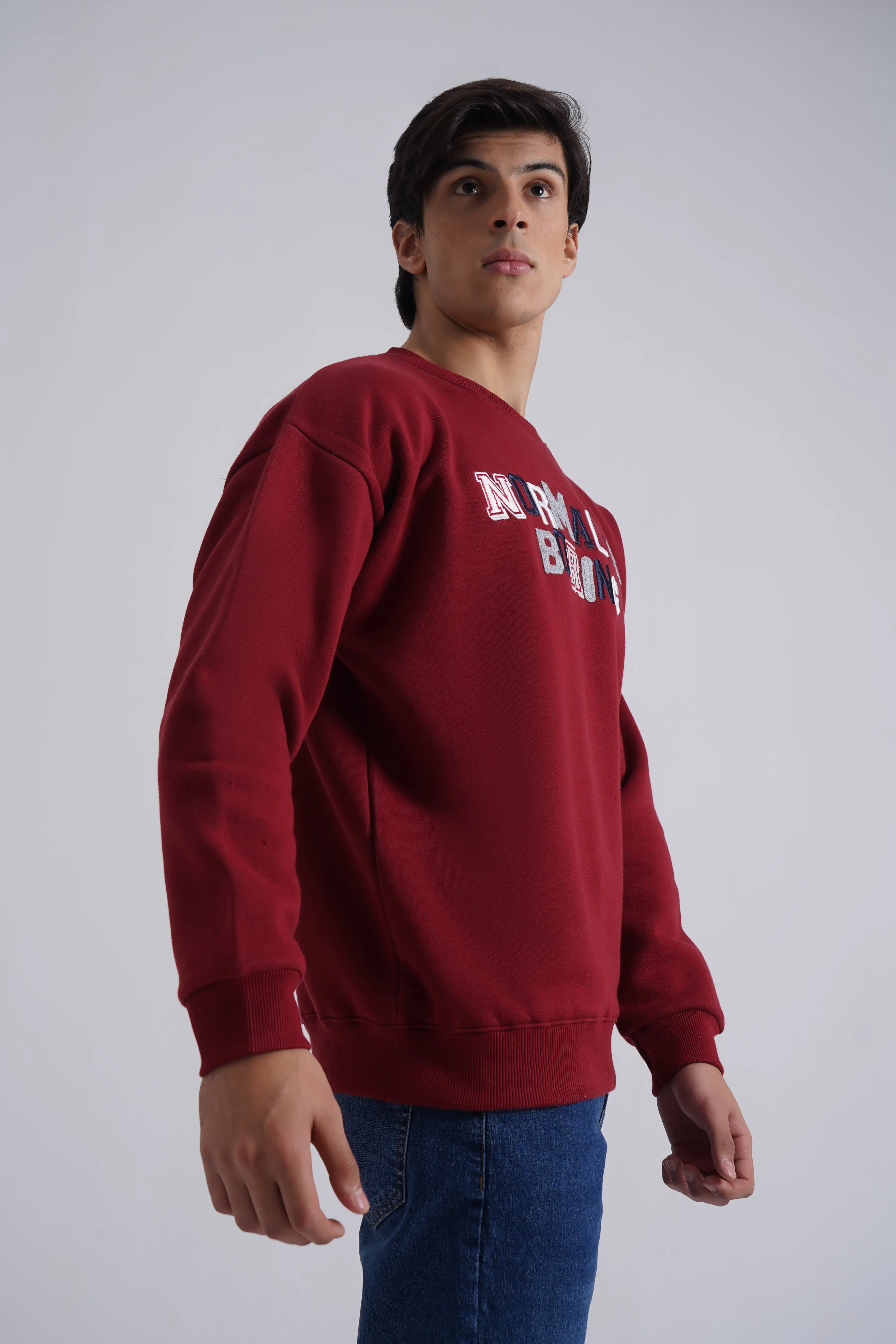Maroon Graphic Sweatshirt