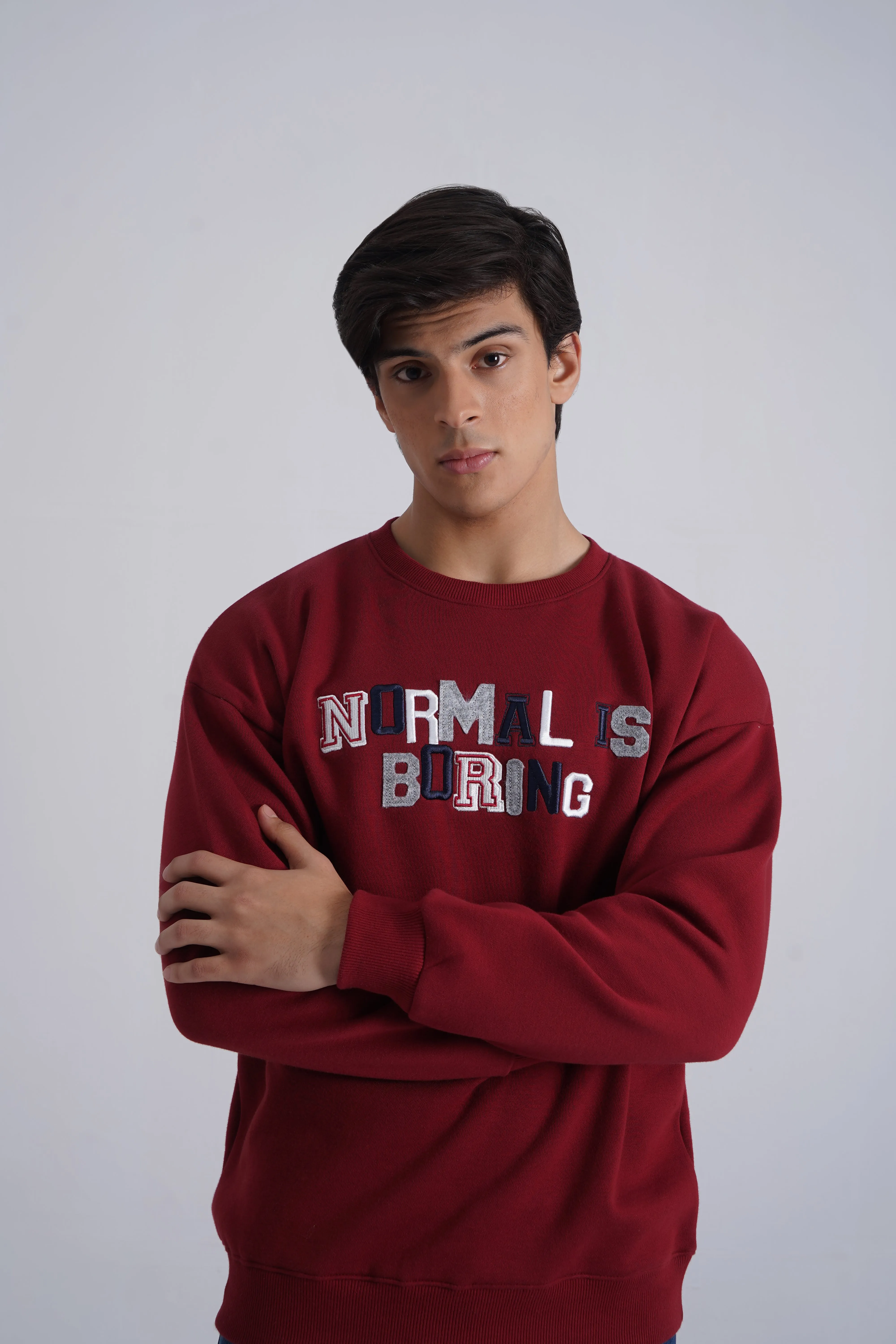 Maroon Graphic Sweatshirt