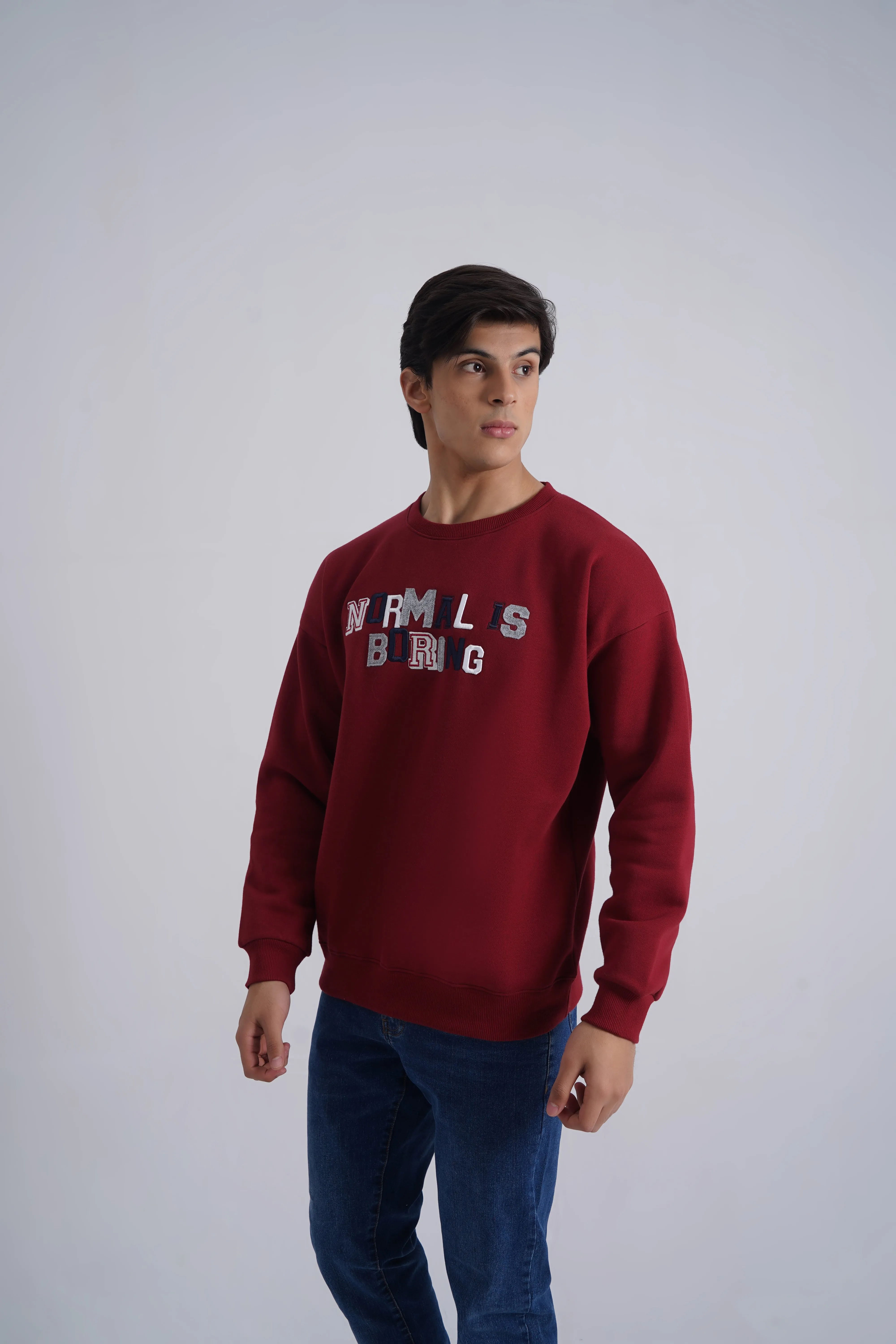 Maroon Graphic Sweatshirt