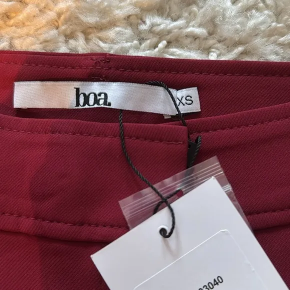 Maroon Mini Skirt