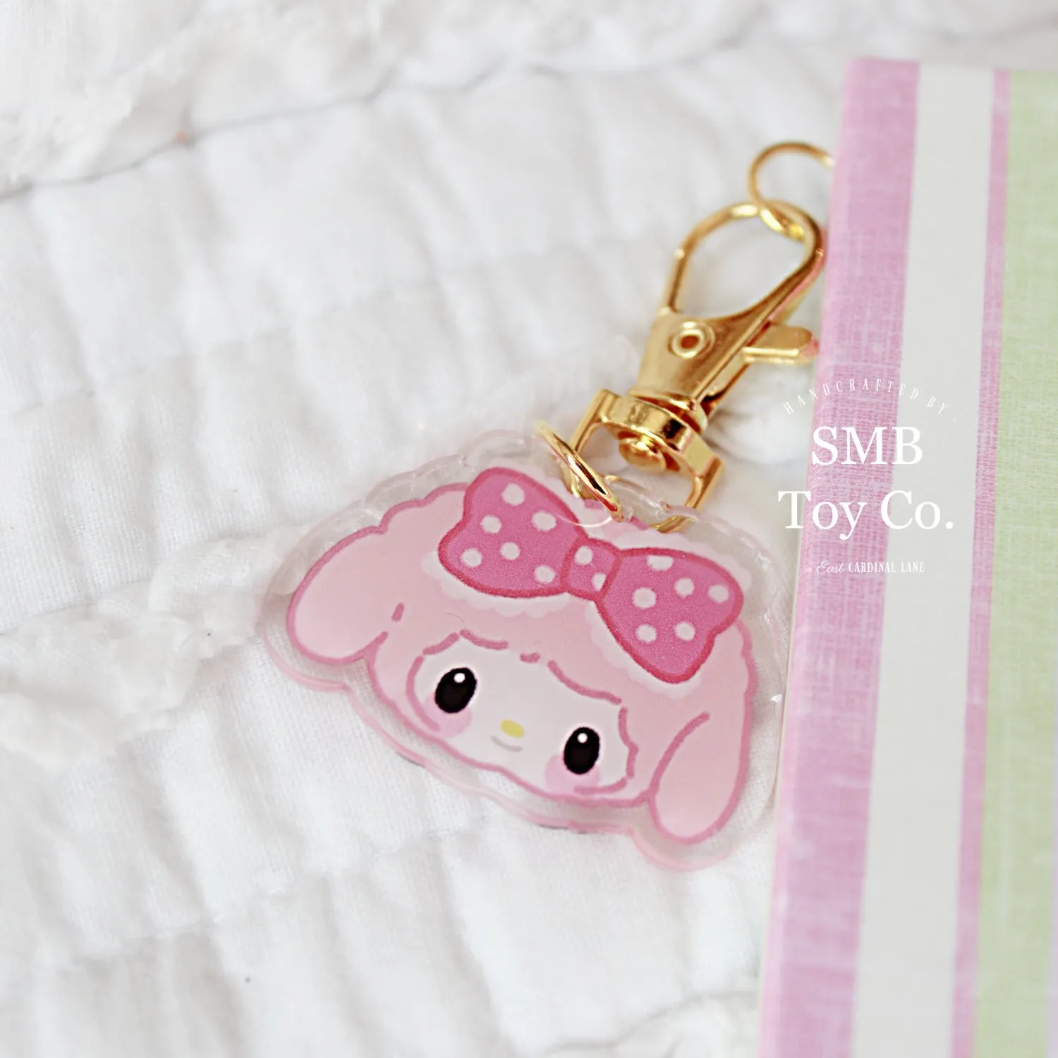 Medium Notepad Notebook Stationery - Pink Cartoon Lamb