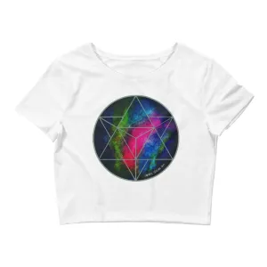 Merkabah Crystalline Sacred Geometry Women's Crop Top