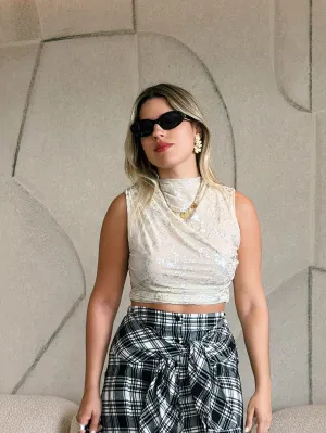 Mesh Sleeveless Top