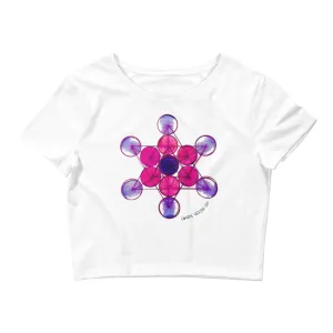 Metatron Tesla Sacred Geometry Women's Crop Top