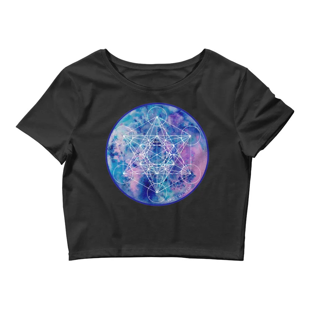 Metatron Zenetae Sacred Geometry Women's Crop Top