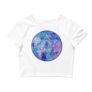 Metatron Zenetae Sacred Geometry Women's Crop Top