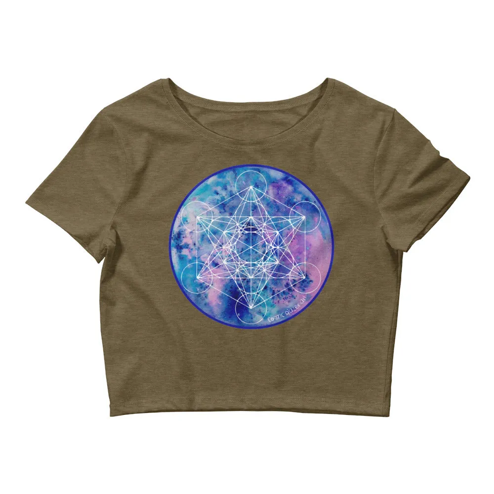 Metatron Zenetae Sacred Geometry Women's Crop Top