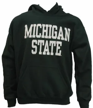 Michigan State University Spartans Block Design Heavy Weight Hooded Sweatshirt (Classic Colors)