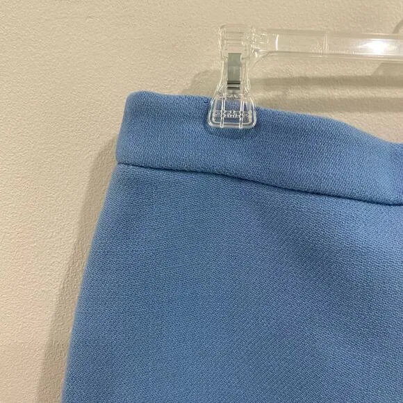 MILLY Women's Wool Modern Mini Skirt in Ice Blue Size 8