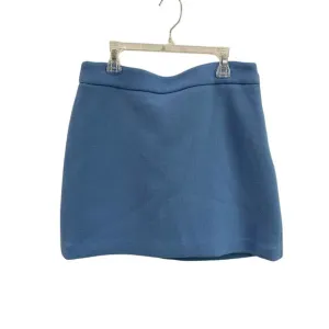 MILLY Women's Wool Modern Mini Skirt in Ice Blue Size 8