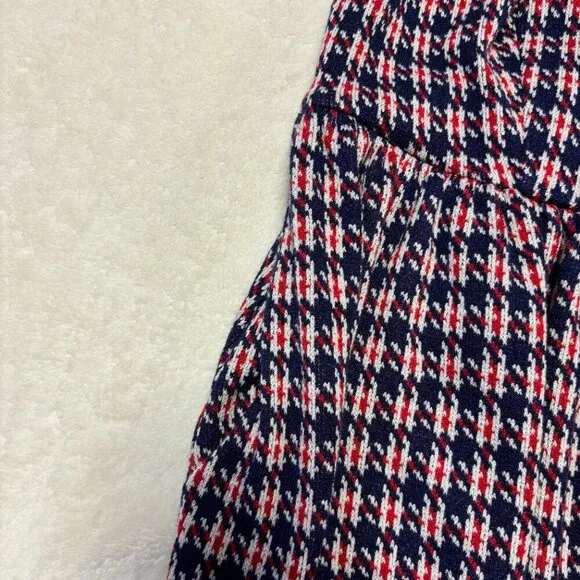 Modcloth Women Optimistic Effect Sleeveless Dress 1X Houndstooth Plaid Fit Flare