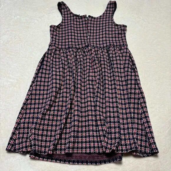 Modcloth Women Optimistic Effect Sleeveless Dress 1X Houndstooth Plaid Fit Flare