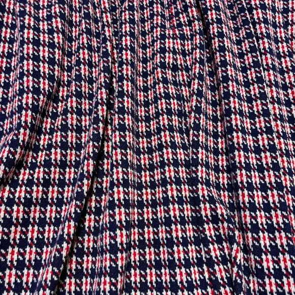 Modcloth Women Optimistic Effect Sleeveless Dress 1X Houndstooth Plaid Fit Flare