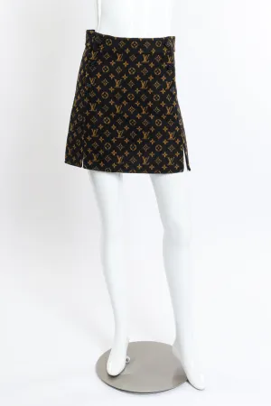 Monogram Slits Skirt